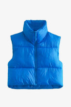 Load image into Gallery viewer, Zip-Up Drawstring Puffer Vest