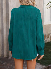Load image into Gallery viewer, Button Up Dropped Shoulder Shirt