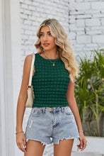 Load image into Gallery viewer, Textured Round Neck Tank
