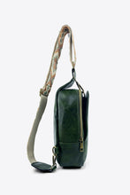 Load image into Gallery viewer, Adjustable Strap PU Leather Sling Bag