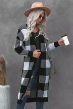 Load image into Gallery viewer, Camille Plaid Duster Cardigan