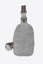 Load image into Gallery viewer, Adjustable Strap PU Leather Sling Bag