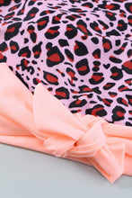 Load image into Gallery viewer, Leopard Tie-Knot High Waist Bikini Set