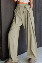 Load image into Gallery viewer, Tied High Waist Wide Leg Pants
