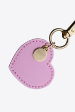 Load image into Gallery viewer, Assorted 4-Pack Heart Shape PU Leather Keychain