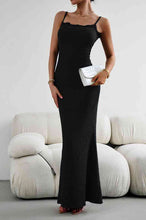Load image into Gallery viewer, Spaghetti Strap Maxi Fishtail Dress