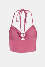 Load image into Gallery viewer, Cropped Cutout Halter Neck Cami
