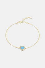 Load image into Gallery viewer, 925 Sterling Silver Heart Shape Spring Ring Closure Bracelets