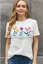 Load image into Gallery viewer, BLESSED ARE THE PURE IN HEART Graphic Cotton Tee