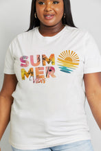 Load image into Gallery viewer, Simply Love Full Size SUMMER VIBES Graphic Cotton Tee