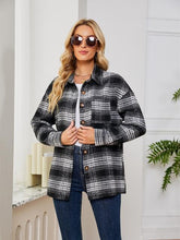 Load image into Gallery viewer, Plaid Collared Shirt Jacket