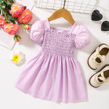 Load image into Gallery viewer, Printed Square Neck Smocked Dress