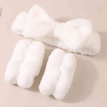 Load image into Gallery viewer, Face Wash Wristband and Bow Headband