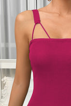 Load image into Gallery viewer, Straight Neck Sleeveless Pencil Dress