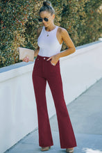 Load image into Gallery viewer, High Waist Flare Jeans with Pockets