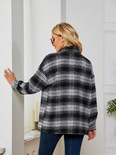 Load image into Gallery viewer, Plaid Collared Shirt Jacket