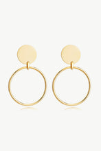 Load image into Gallery viewer, Gold-Plated Stainless Steel Drop Earrings