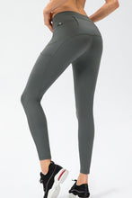 Load image into Gallery viewer, Full Size Slim Fit High Waist Long Sports Pants with Pockets