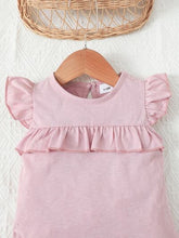 Load image into Gallery viewer, Baby Girl Ruffled Round Neck Mini Dress