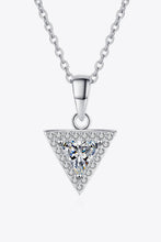 Load image into Gallery viewer, 925 Sterling Silver Triangle Moissanite Pendant Necklace