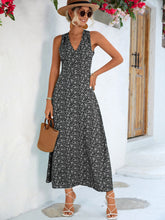 Load image into Gallery viewer, Printed Open Back Sleeveless Maxi Dress