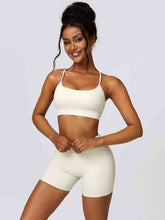 Load image into Gallery viewer, Sport Bra and Wide Waistband Shorts Set