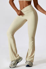 Load image into Gallery viewer, Wide Waistband Slim Fit Wide Leg Sports Leggings