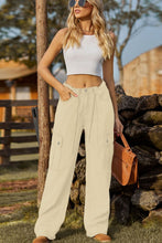 Load image into Gallery viewer, Loose Fit Drawstring Jeans with Pocket