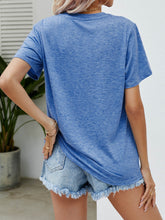 Load image into Gallery viewer, Letter Graphic Short Sleeve T-Shirt