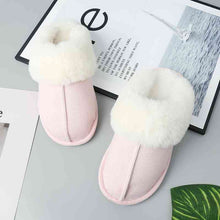 Load image into Gallery viewer, Faux Suede Center Seam Slippers
