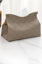 Load image into Gallery viewer, 2-Pack Woven PU Tissue Box Covers