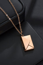 Load image into Gallery viewer, Envelope Pendant Stainless Steel Necklace