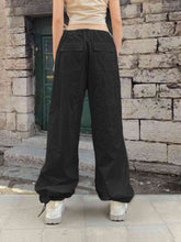 Load image into Gallery viewer, Drawstring Waist Parachute Pants