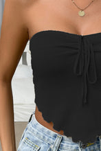 Load image into Gallery viewer, Straight Neck Tie Front Knit Top