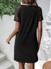 Load image into Gallery viewer, Buttoned V-Neck Raglan Sleeve Dress