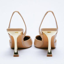 Load image into Gallery viewer, PU Leather Point Toe Stiletto Heel Pumps
