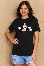 Load image into Gallery viewer, Simply Love Full Size Cat &amp; Pumpkin Graphic Cotton T-Shirt