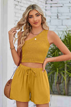 Load image into Gallery viewer, BRIANNY One-Shoulder Top and Shorts Set