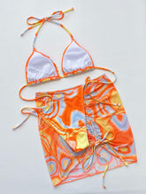 Load image into Gallery viewer, ANDREA Multicolored Three-Piece Swim Set