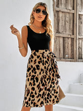 Load image into Gallery viewer, Printed Scoop Neck Sleeveless Dress