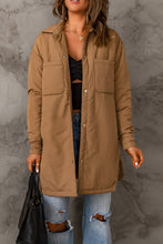 Load image into Gallery viewer, Snap Down Side Slit Jacket with Pockets