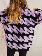 Load image into Gallery viewer, Ribbed Striped Dropped Shoulder Sweater