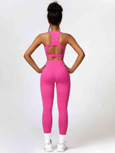 Load image into Gallery viewer, Cutout Cropped Sport Tank and Leggings Set