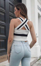 Load image into Gallery viewer, Grecian Sleeveless Cropped Sweater Vest