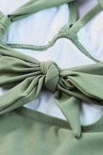 Load image into Gallery viewer, Tie Back Sleeveless Swim Dress and Bottoms Set