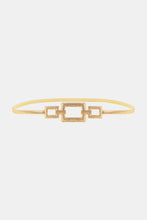 Load image into Gallery viewer, Square Shape Zinc Alloy Buckle Iron Belt