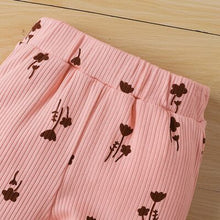 Load image into Gallery viewer, Bow Headband, Ruffled Printed Bodysuit and Pants Set