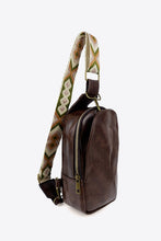 Load image into Gallery viewer, Adjustable Strap PU Leather Sling Bag