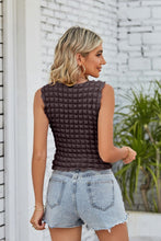 Load image into Gallery viewer, Textured Round Neck Tank
