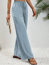 Load image into Gallery viewer, Wide Leg Drawstring Pants